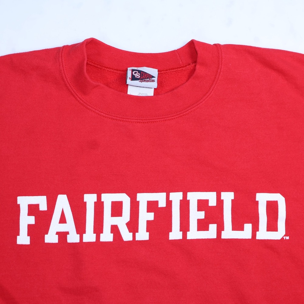 Campus Specialties Fairfield‎ University Sweatshirt Mens Large Red Crewneck